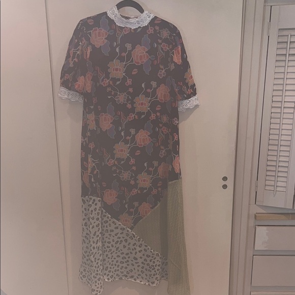 Anthropologie Verb Pallavee Singhee Floral Lace size medium Dress - Picture 4 of 17